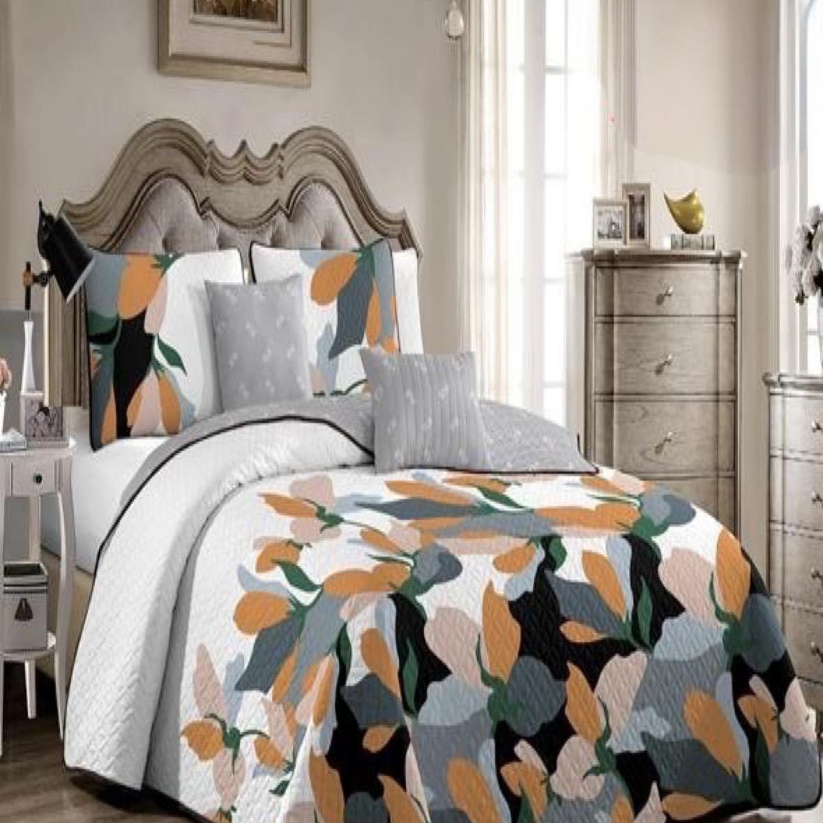 GENERICO - Cubrecama Cobertor Quilt 2 Plaza Primera Verano Q16