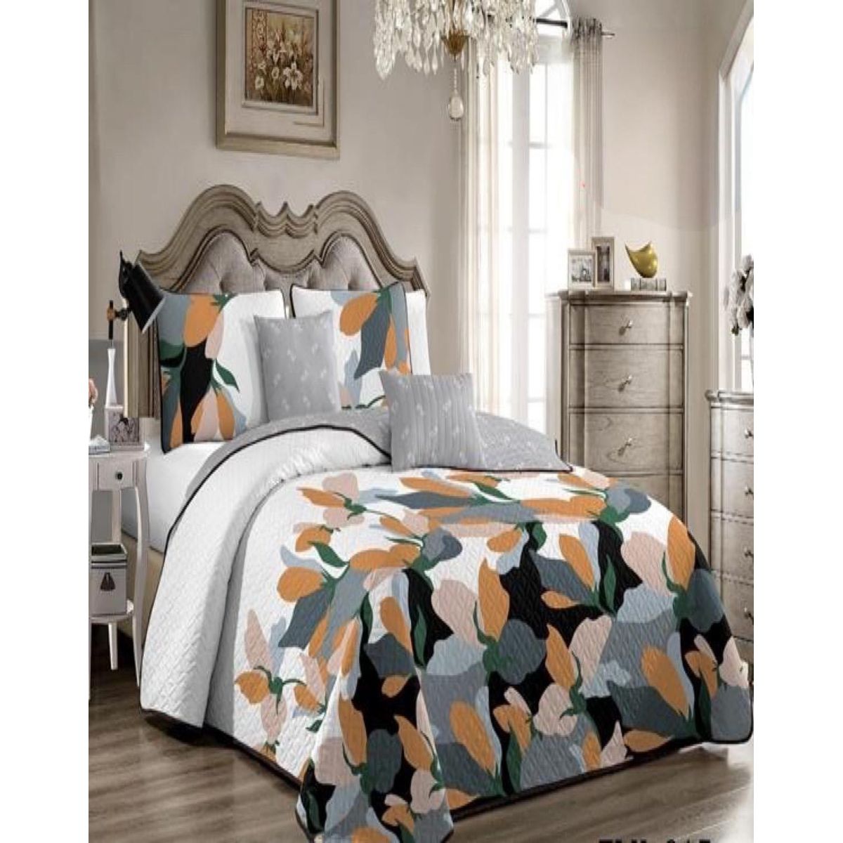 GENERICO - Cubrecama Cobertor Quilt 2 Plaza Primera Verano Q16