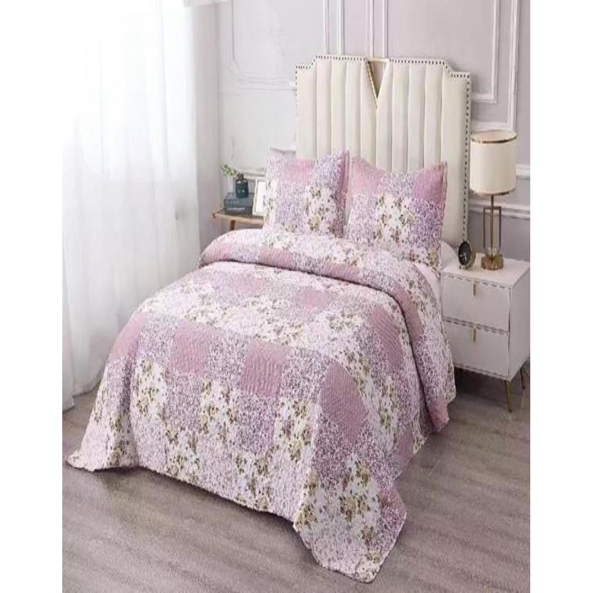 GENERICO - Cubrecama Cobertor Quilt 2 Plaza Primera Verano Q58