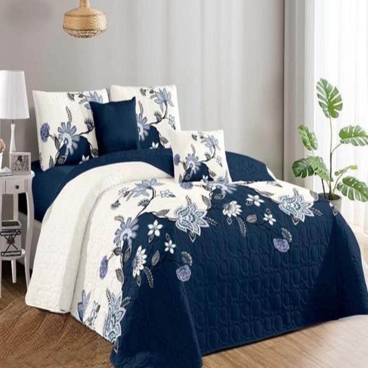 GENERICO - Cubrecama Cobertor Quilt 2 Plaza Primera Verano Q69