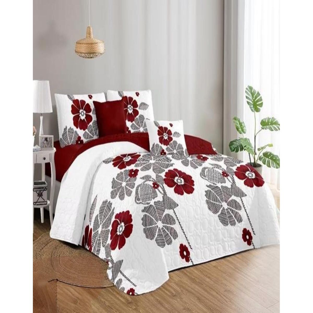 GENERICO - Cubrecama Cobertor Quilt 2 Plaza Primera Verano Q74