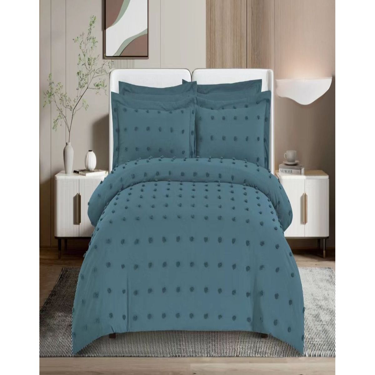 GENERICO - CUBRECAMA NORDICO DE VERANO SEMI ACOLCHADO 2PLAZAS N02