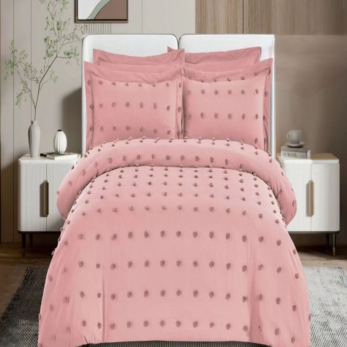 GENERICO - CUBRECAMA NORDICO DE VERANO SEMI ACOLCHADO 2PLAZAS N03