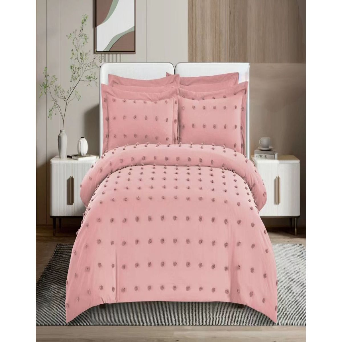 GENERICO - CUBRECAMA NORDICO DE VERANO SEMI ACOLCHADO 2PLAZAS N03