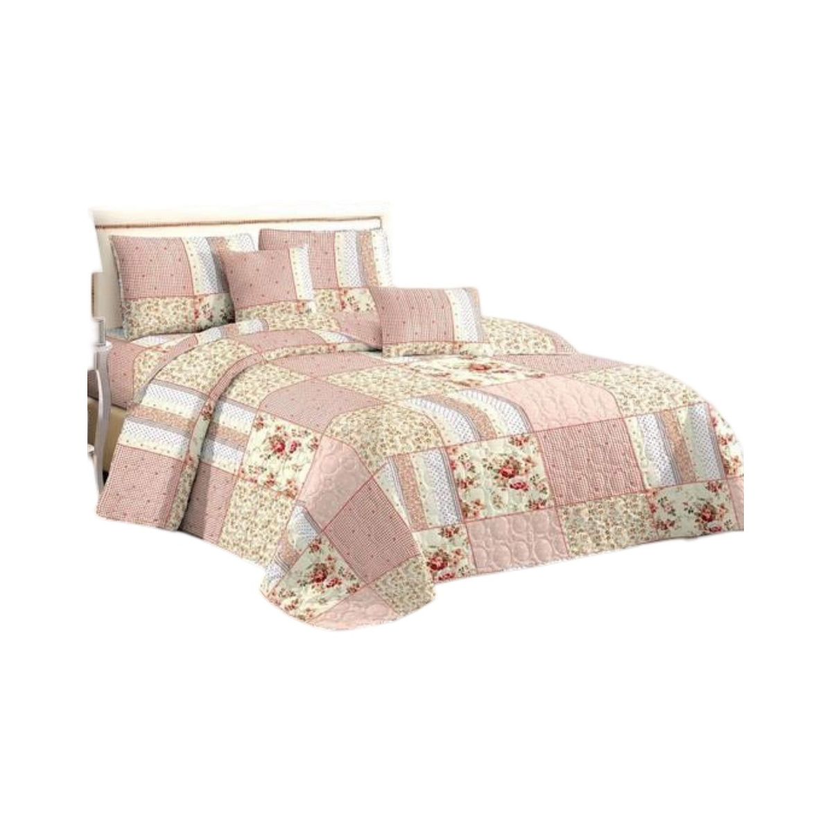 GENERICO - Cubrecama Cobertor Quilt Plaza y Media Verano Fresco v13