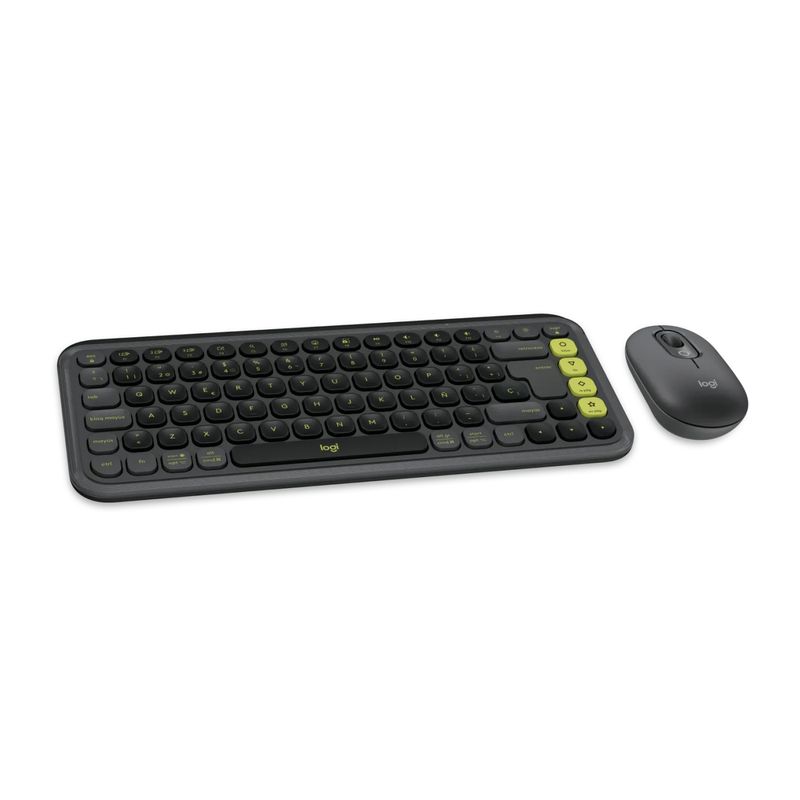 LOGITECH - Set Teclado & Mouse Logitech Pop Icon Español Bluetooth Grafito