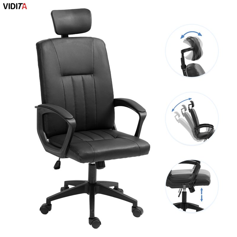 VIDITA - Silla Escritorio Ejecutiva Emilio Plus+ Oficina Ergonomica