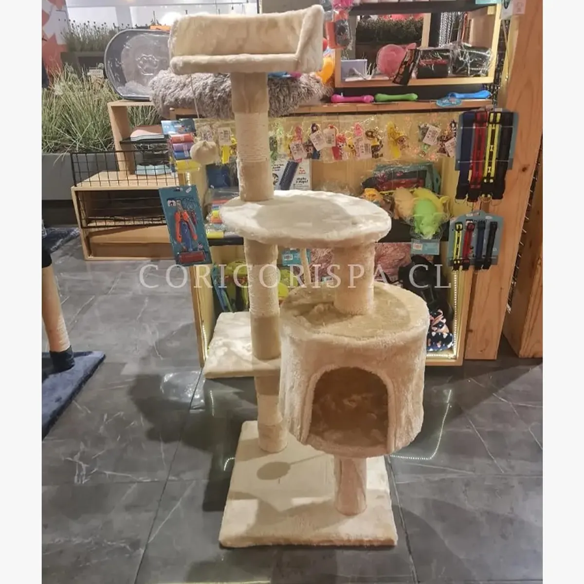 CORI CORI - Rascador Para Gatos Pequeño Beige