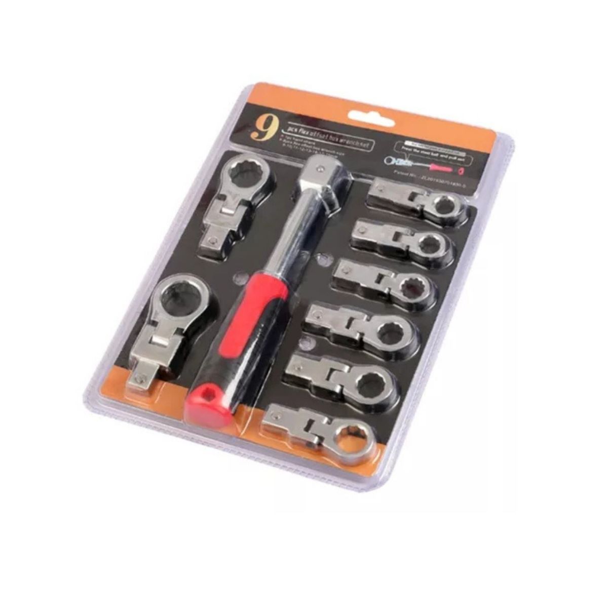 GENERICO - Juego De Llaves Hexagonal Intercambiables De 9 Piezas