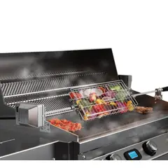 GENERICO - Spiedo 90 cm + rejilla +tenedores