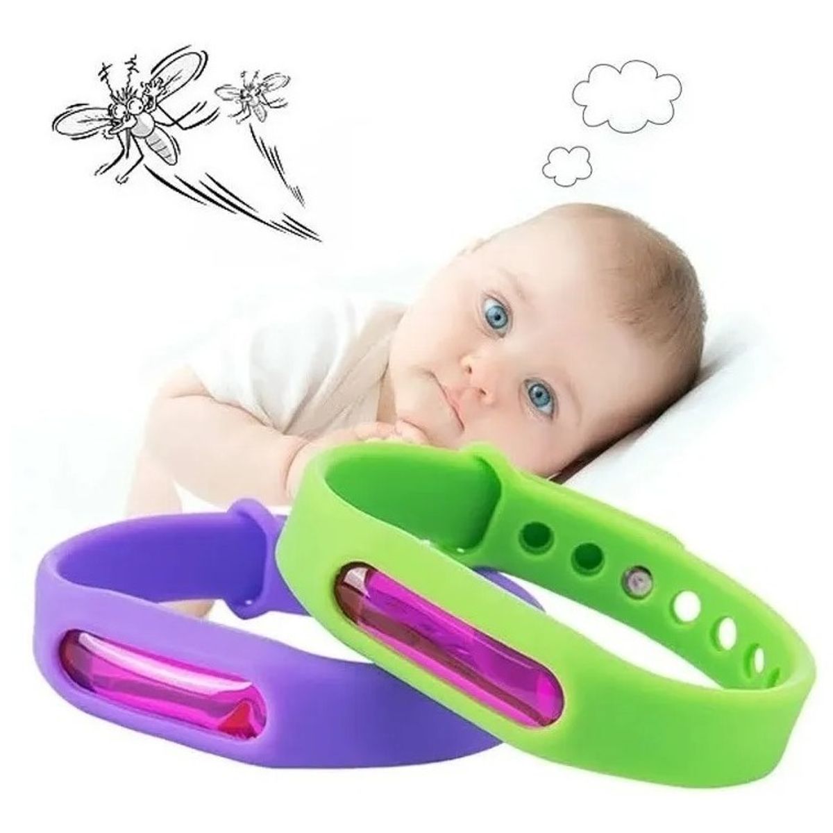 MOVI - Set de 4 Pulseras Antimosquitos – Protección Natural y Segura