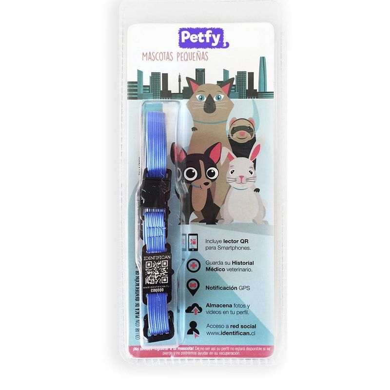 PETFY - Collar Petfy ID Mini Celeste