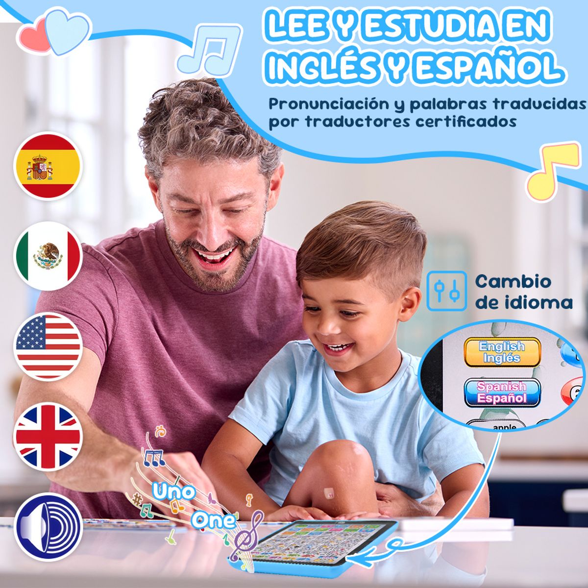 LUKOVEE - Pizarra Magica Lcd Tipo Tablet Para Niños Regalos
