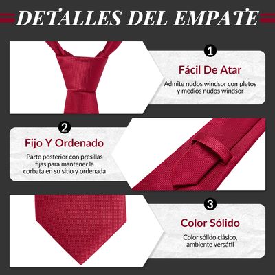 Imagen 2 del producto Set Corbata Hombre con Pañuelo Colleras Modelos Multitono En Caja