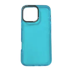 JOIGO - Carcasa Funda Para iPhone 16 Pro Max Fluor Celeste