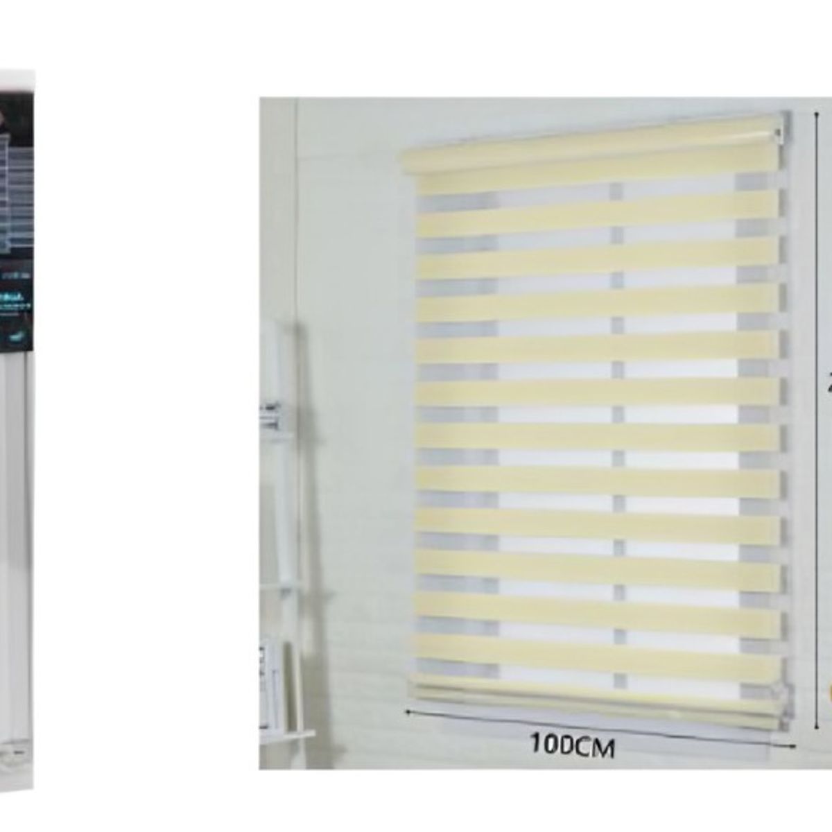 OEM - Cortina dúo opaca 100x220 cm