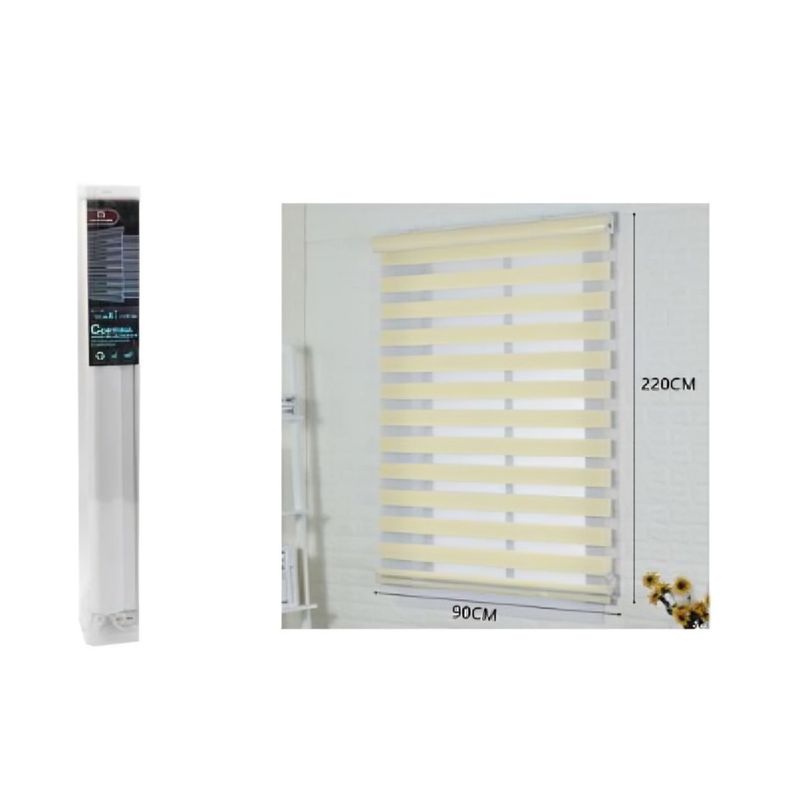 OEM - Cortina dúo opaca 90x220 cm beige