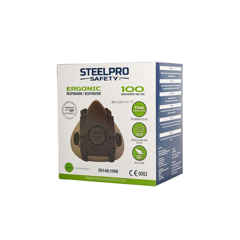 STEEL PRO - RESPIRADOR ERGONIC 100 TALLA M