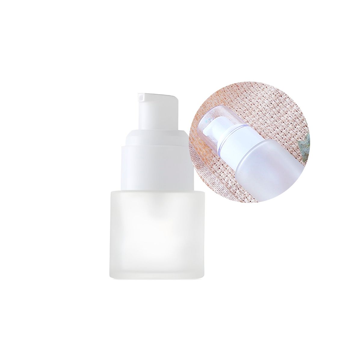 GENERICO - Set 12 Frascos Esmerilado Bomba Loción Esencial 20ml