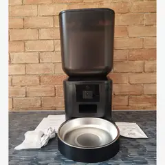 GENERICO - Dispensador Automático Alimento WIFI 7L Negro