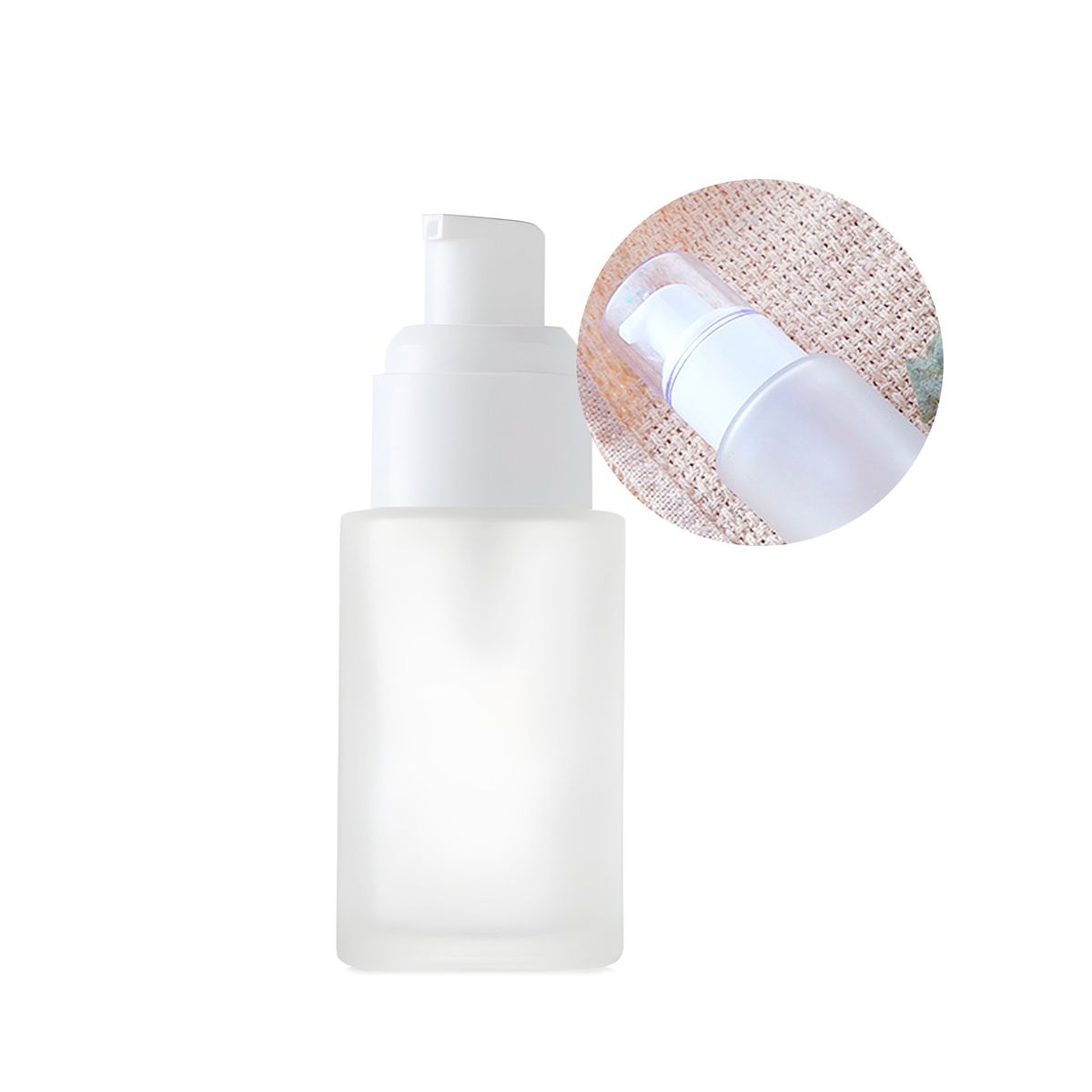 GENERICO - Set 12 Frascos Esmerilado Bomba Loción Esencial 50ml