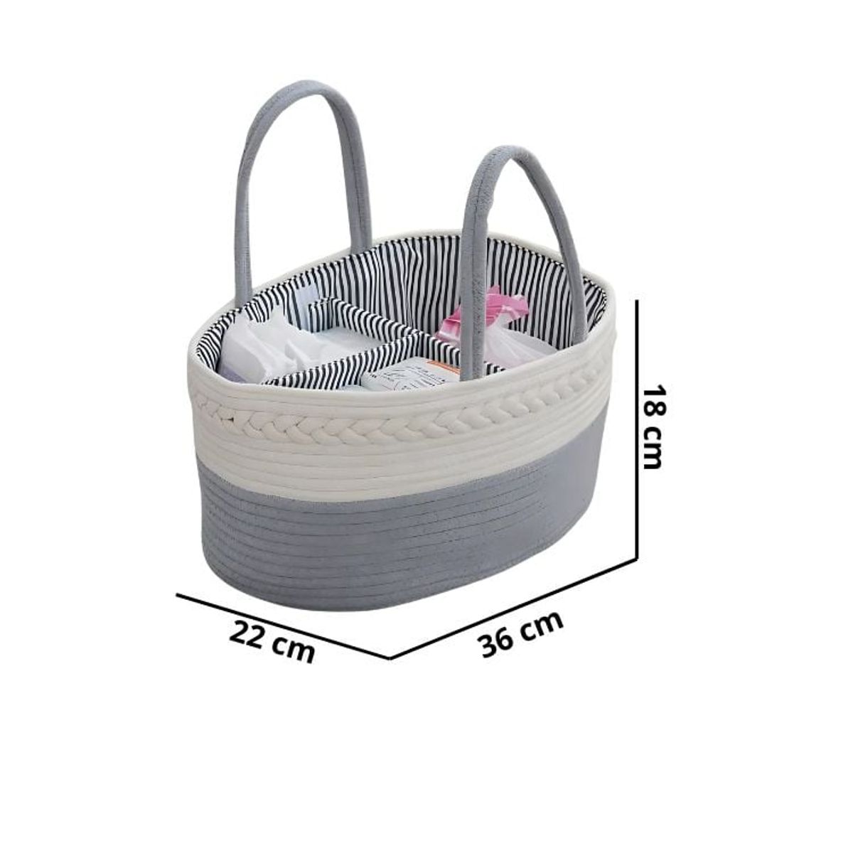 CRUSEC - Cesto Organizador Hogar o Picnic Familiar Tejido