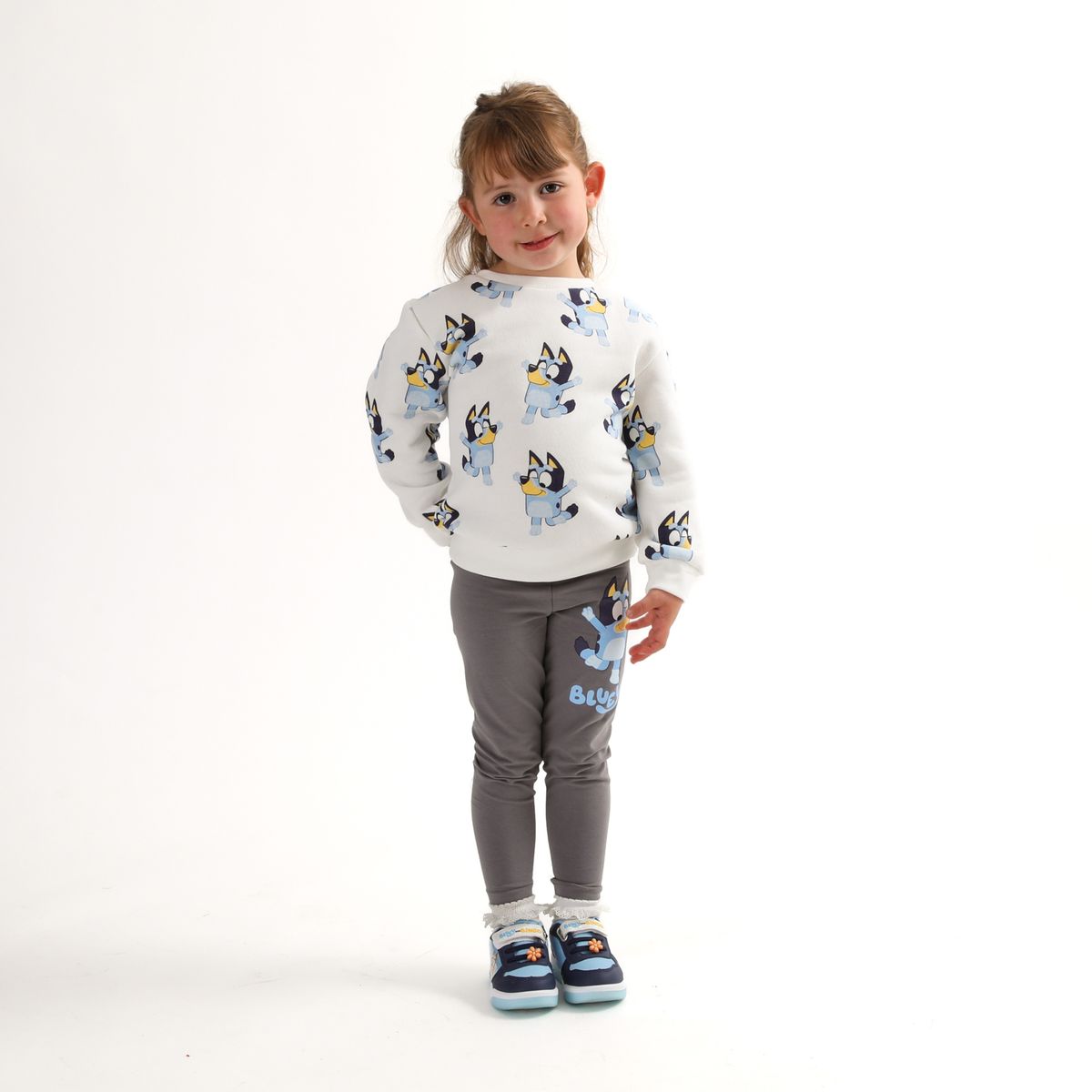 BLUEY - Conjunto Infantil Bluey Estampado Integral - Niña 2-4 Años