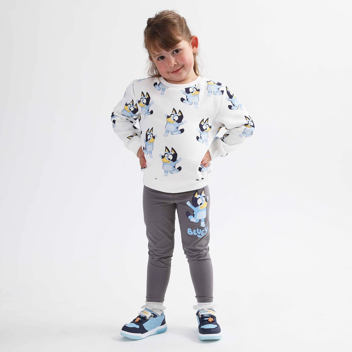 BLUEY - Conjunto Infantil Bluey Estampado Integral - Niña 2-4 Años