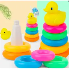 GENERICO - Juguete Aros Apilables Juego Niños Bebés Didácticos