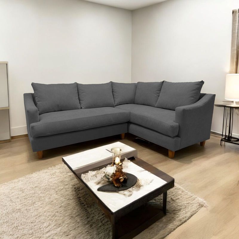 SOFAS HOME - SECCIONAL MISTRAL DERECHO CHENILE GRAFITO