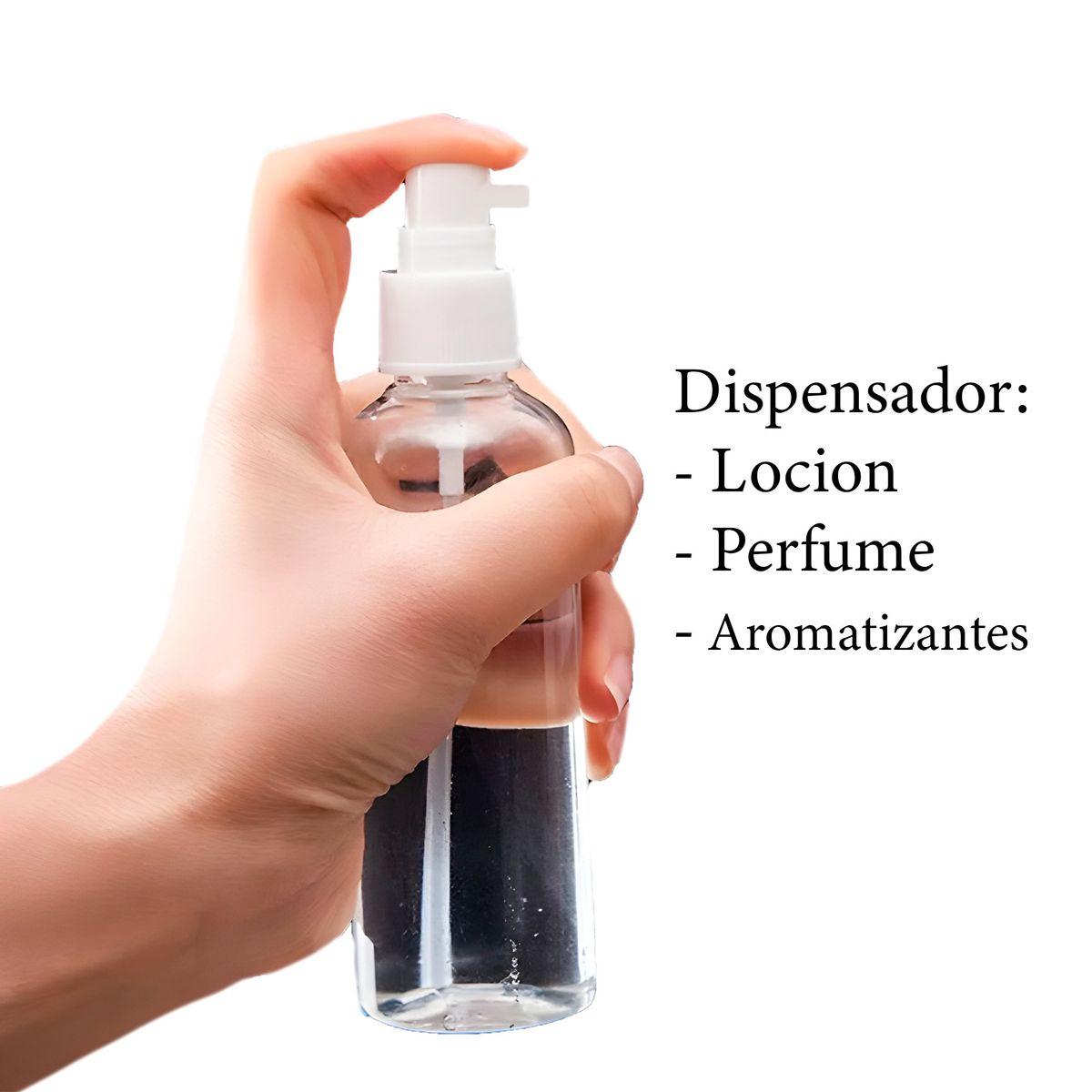 GENERICO - Set 24 Frasco Blanco Vidrio Bomba Loción 20ml
