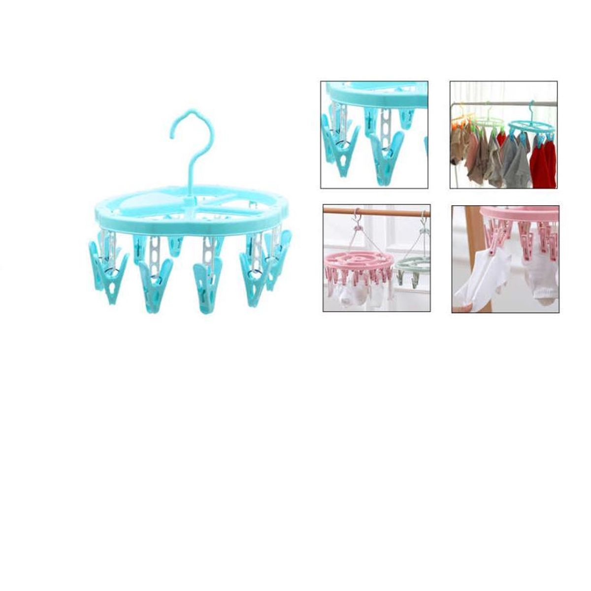 GENERICO - Colgador de Ropa 12 pinza