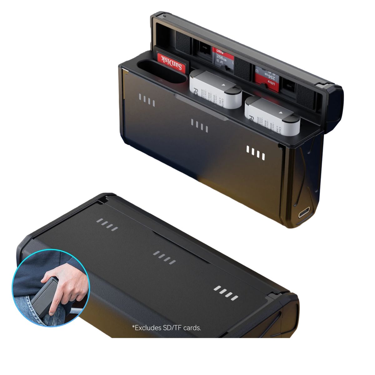 TELESIN - Cargador + 2 baterías NP-BX1 para Camaras Sony - Telesin