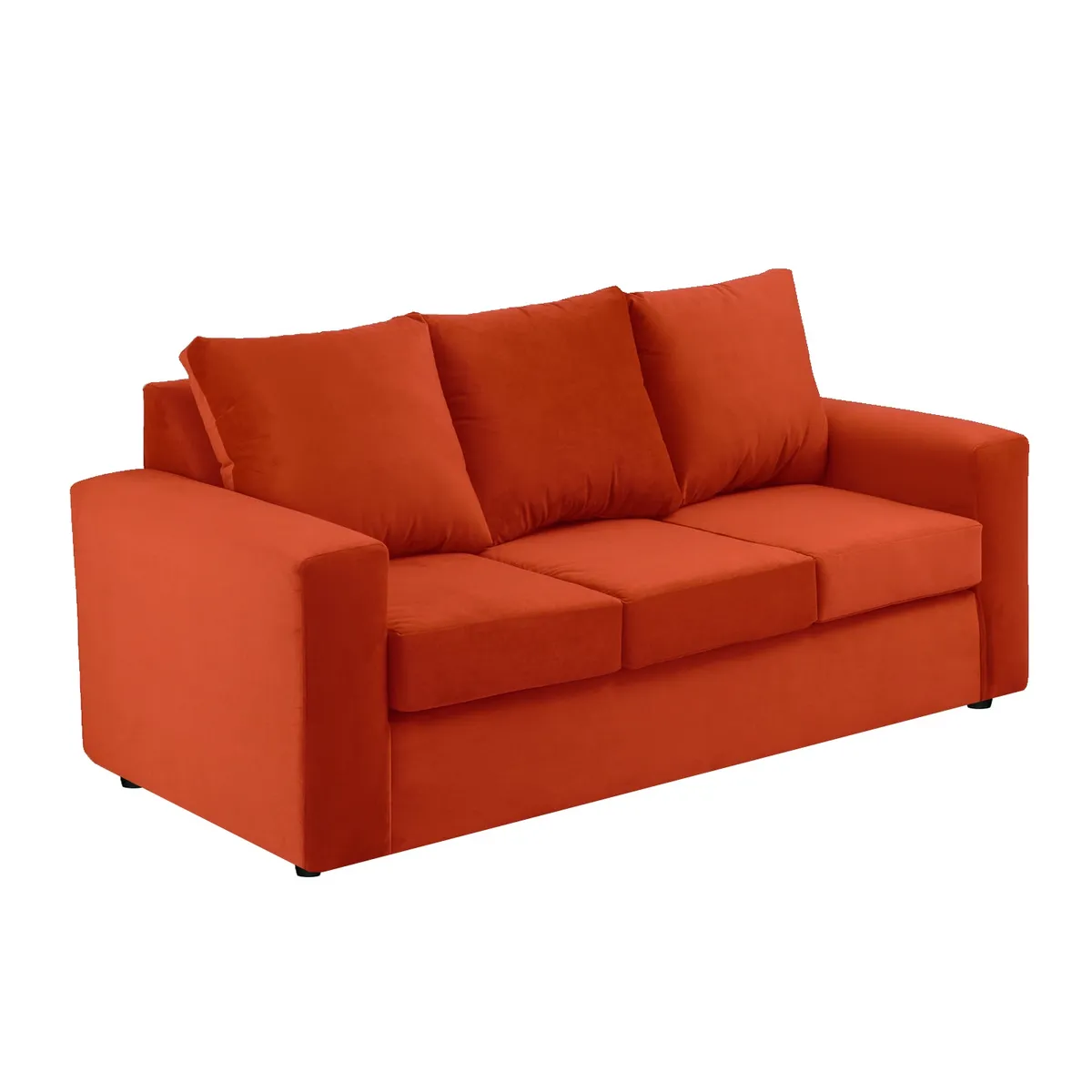 BODEVIR - Sofa Kendy 3C Felpa 30 Naranja