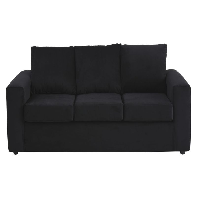 BODEVIR - Sofa Kendy 3C Felpa 30 Negro