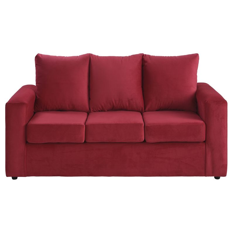 BODEVIR - Sofa Kendy 3C Felpa 30 Rojo