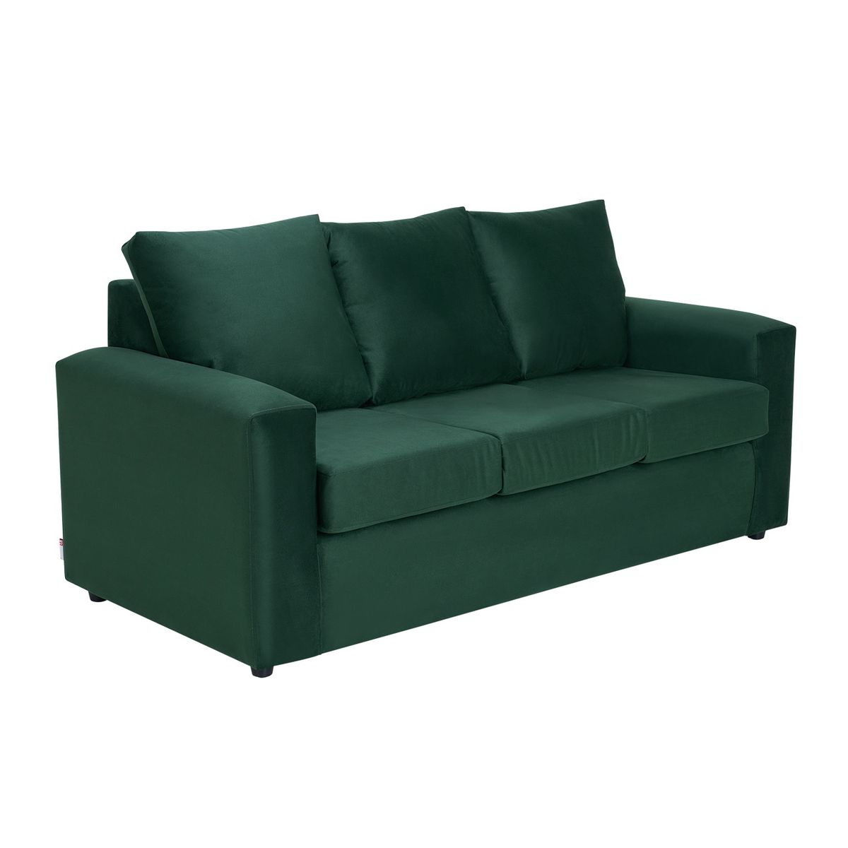 BODEVIR - Sofa Kendy 3C Felpa 30 Verde Botella