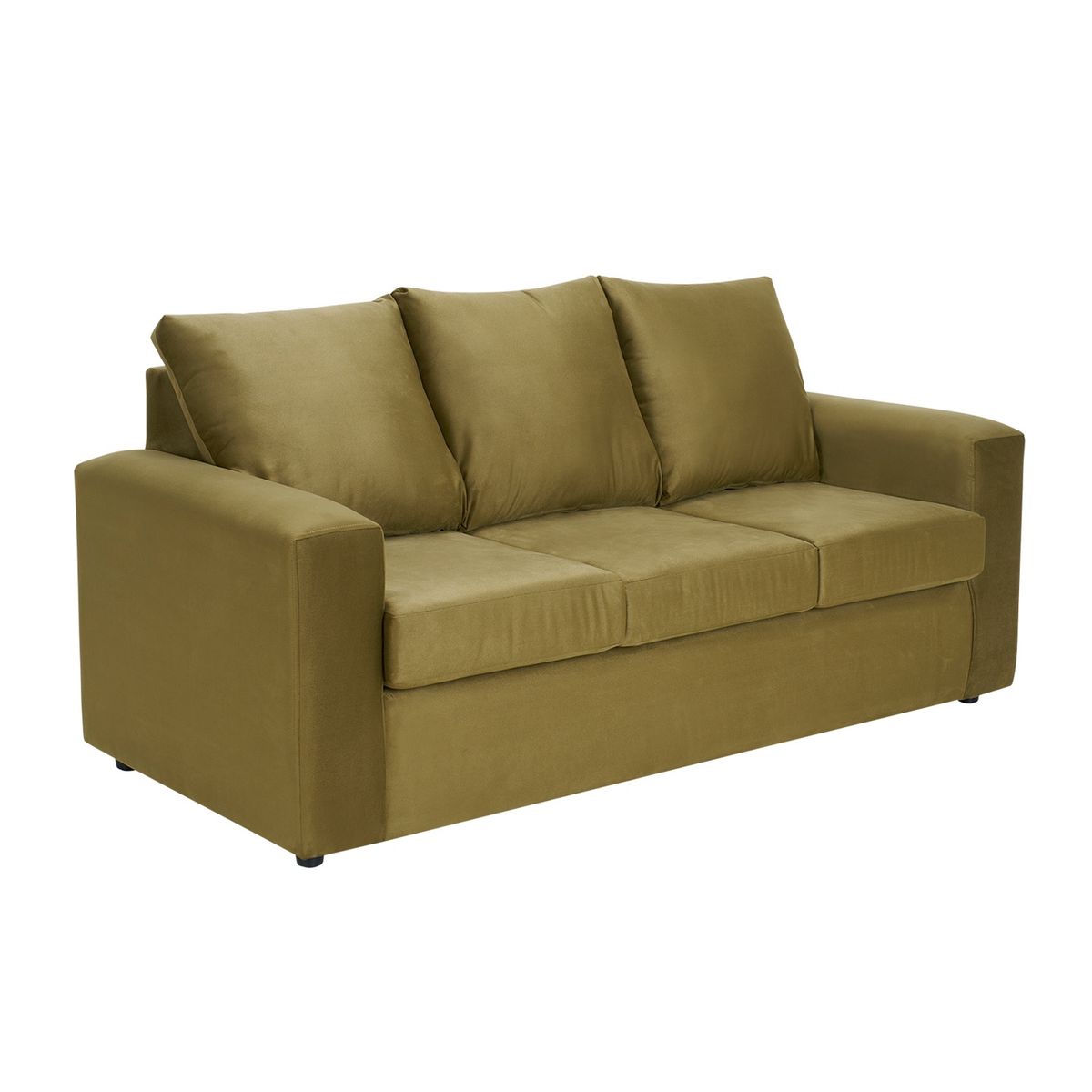 BODEVIR - Sofa Kendy 3C Felpa 30 Verde Musgo