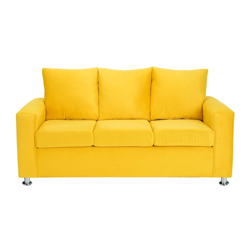 BODEVIR - Sofa Kendy 3C Felpa 12 Amarillo