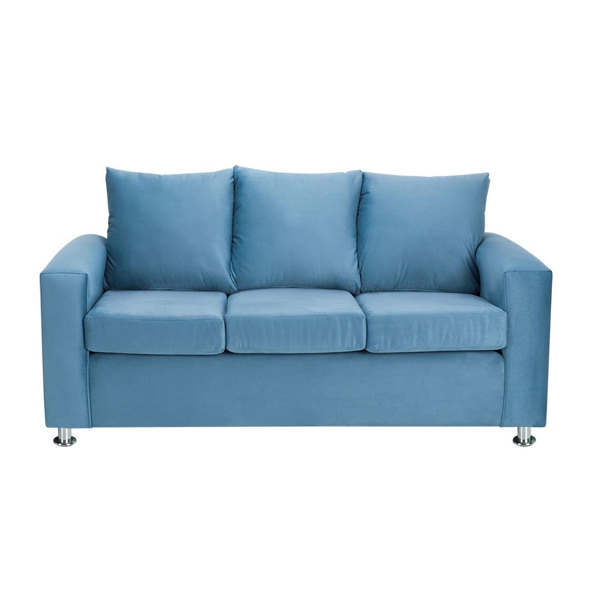 BODEVIR - Sofa Kendy 3C Felpa 12 Azul Petroleo