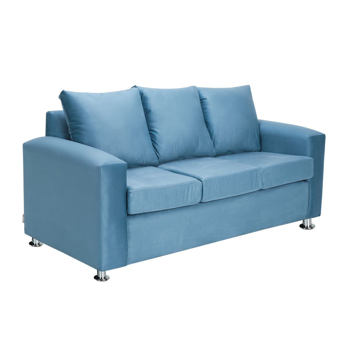 BODEVIR - Sofa Kendy 3C Felpa 12 Azul Petroleo