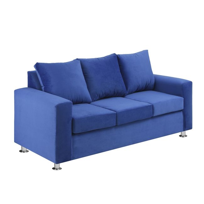 BODEVIR - Sofa Kendy 3C Felpa 12 Azul Rey