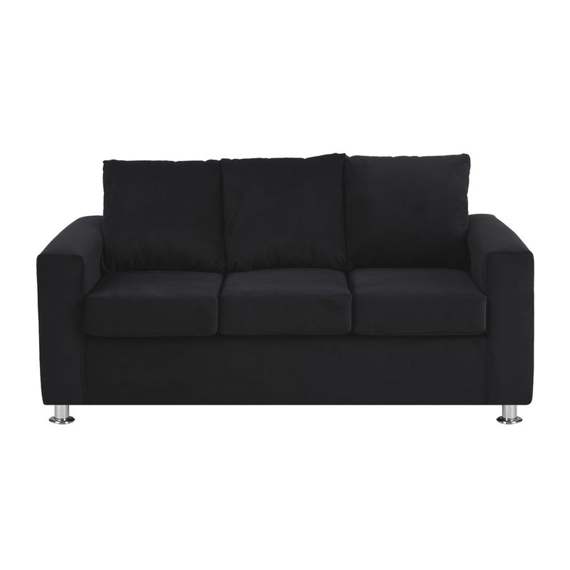 BODEVIR - Sofa Kendy 3C Felpa 12 Negro