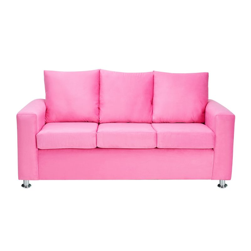 BODEVIR - Sofa Kendy 3C Felpa 12 Rosado