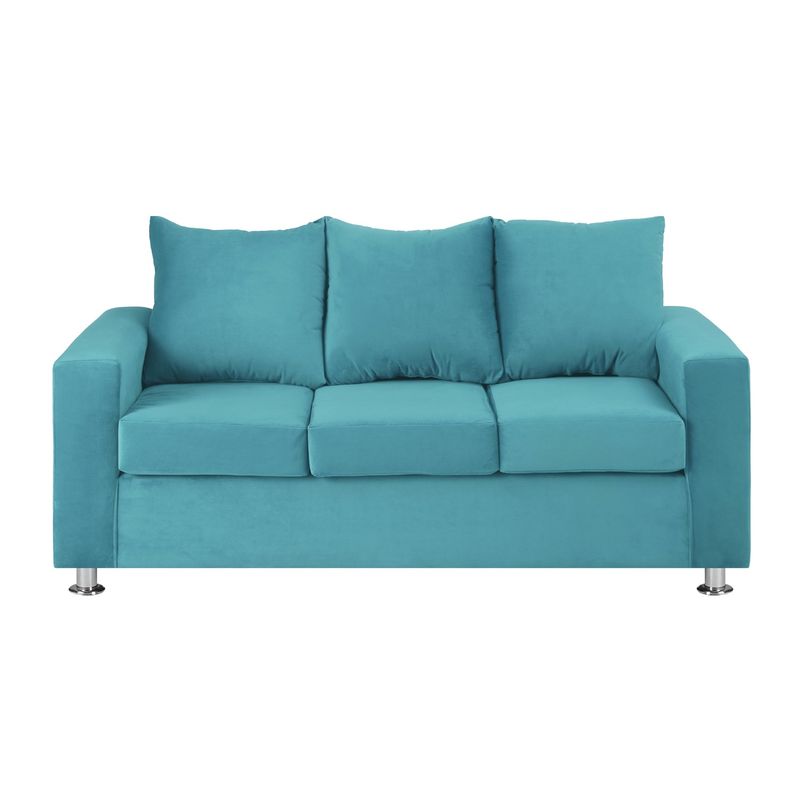 BODEVIR - Sofa Kendy 3C Felpa 12 Turquesa