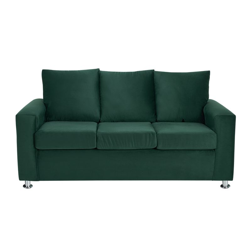 BODEVIR - Sofa Kendy 3C Felpa 12 Verde Botella