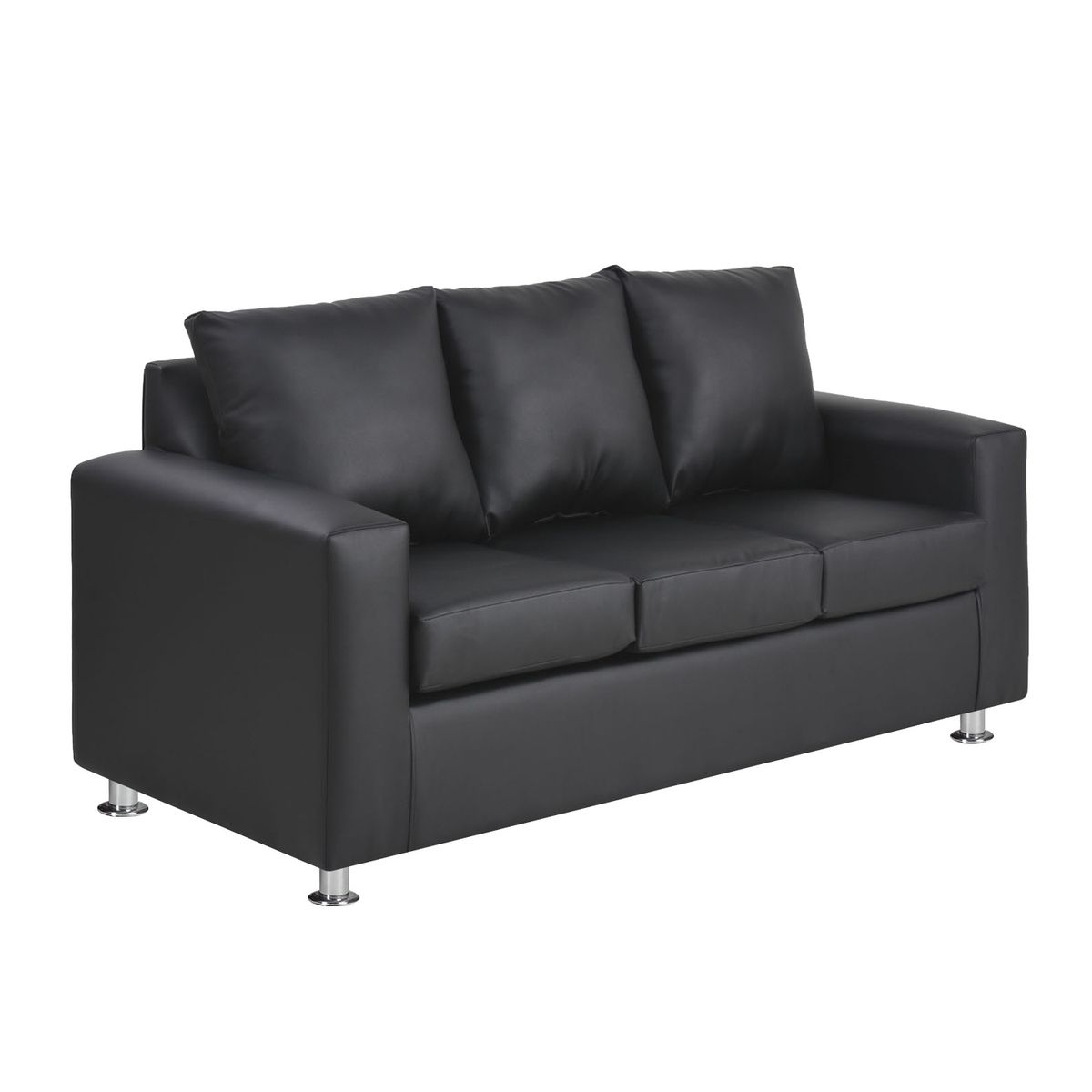 BODEVIR - Sofa Kendy 3C PU 12 Negro