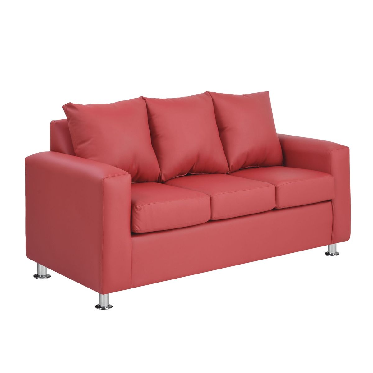 BODEVIR - Sofa Kendy 3C PU 12 Rojo