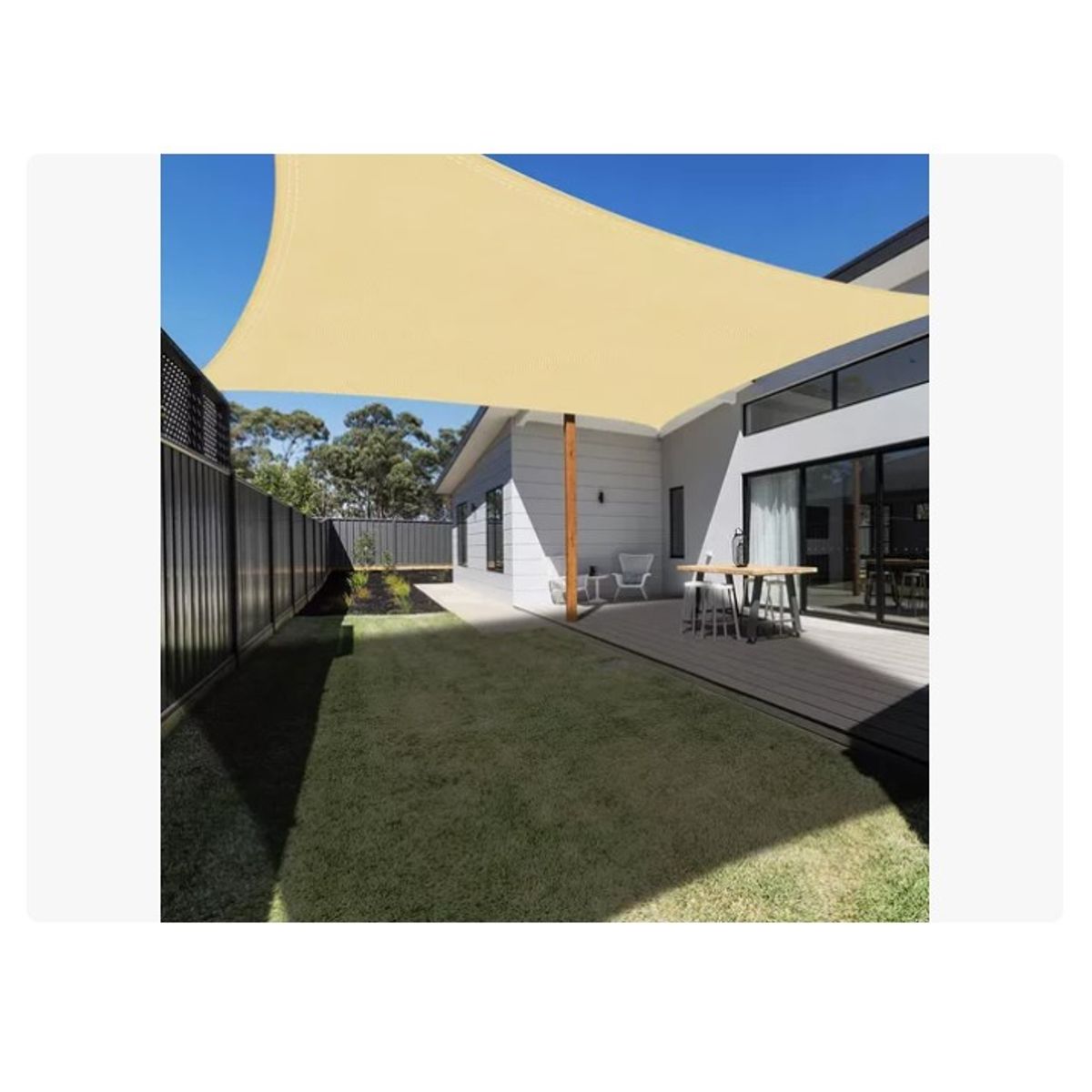 OFERTABKN - Toldo Vela De Tela Sombra Cuadrada 5x5 Mts Impermeable Uv