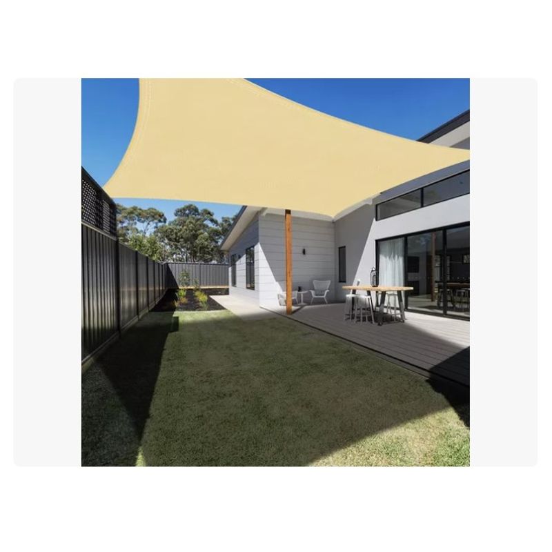OFERTABKN - Toldo Vela De Tela Sombra Cuadrada 5x5 Mts Impermeable Uv